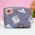 Personalized Airplane Printed Neck Pillow with Box Pouch Combo for Kids